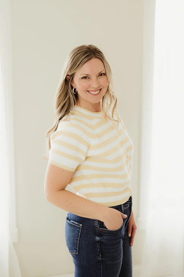 Harper Striped Boxy Sweater - Image 3