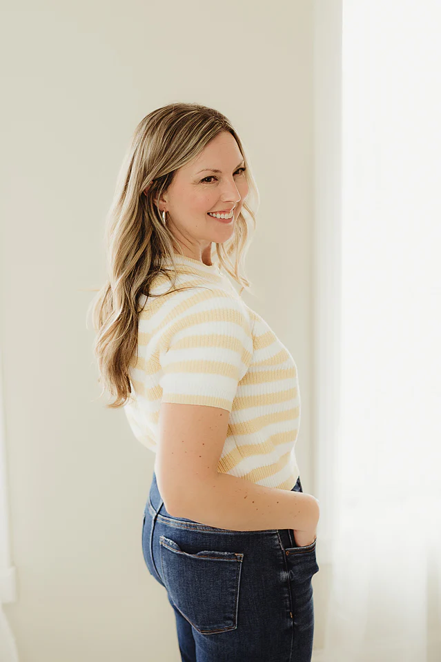 Harper Striped Boxy Sweater - Image 4