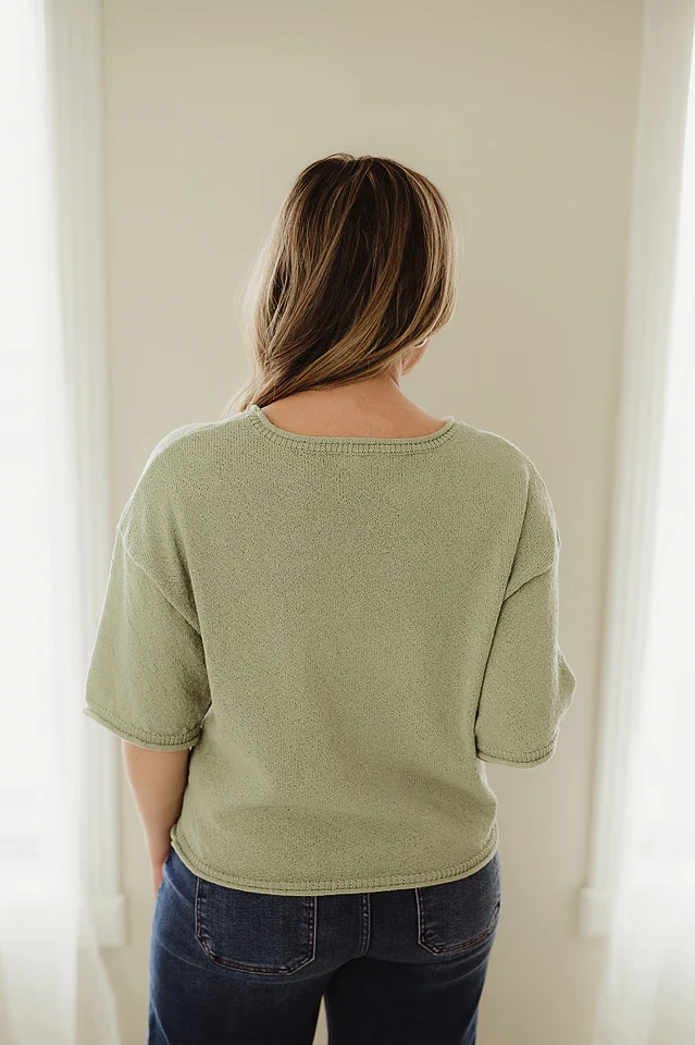 Raw Edge Boxy Top - Image 4