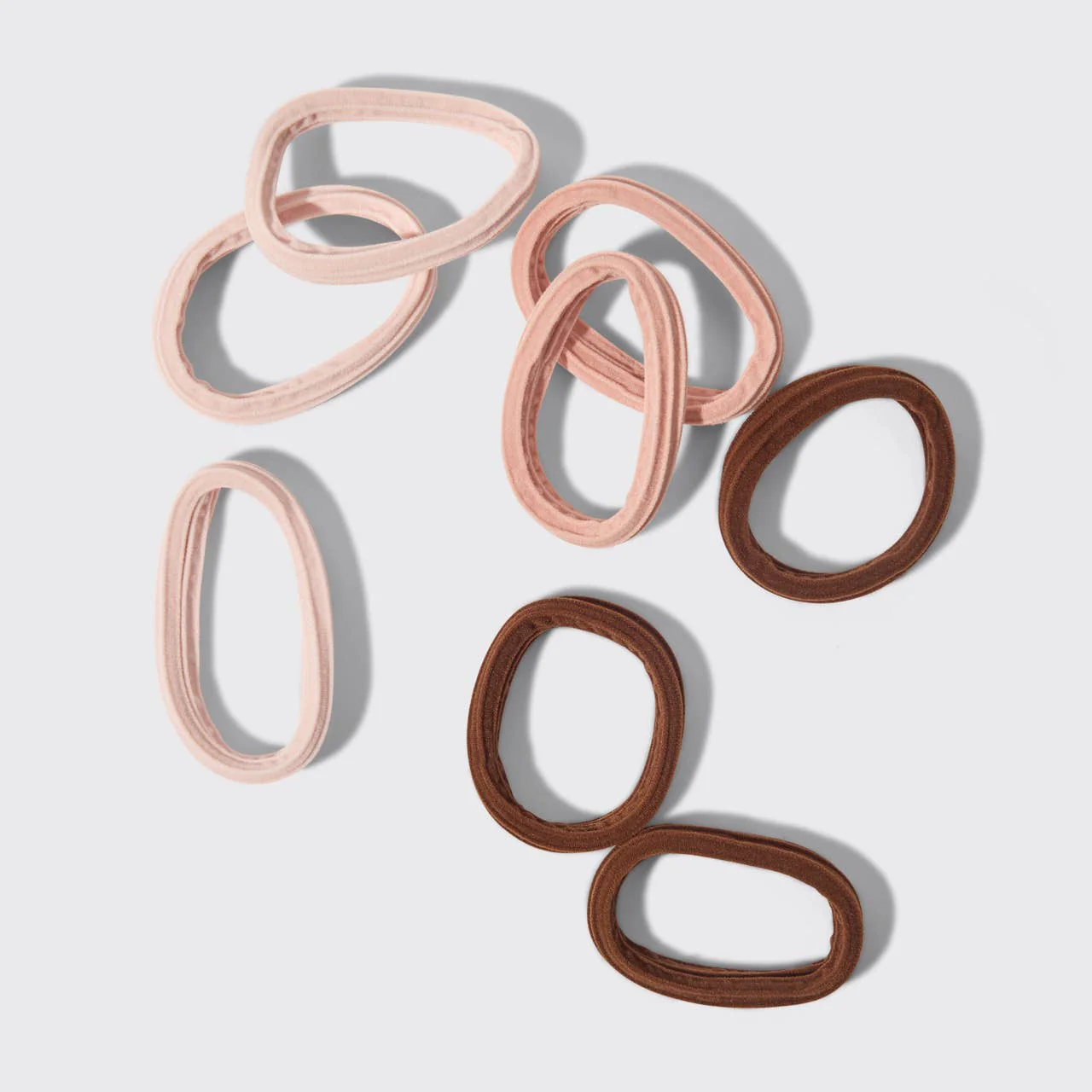 Seamless Hair Elastics - 8pc - Rosewood - Image 2