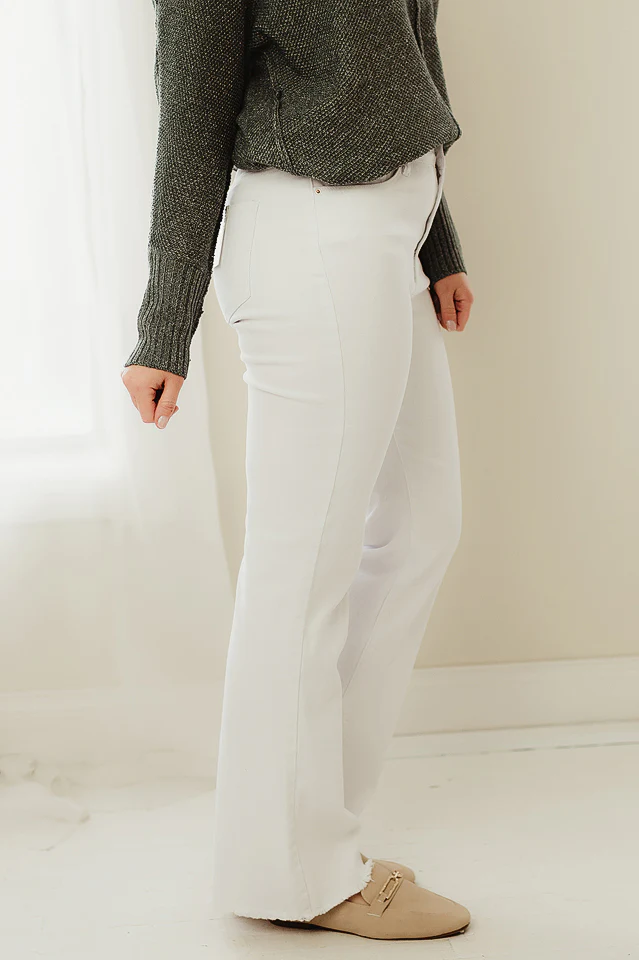 Regular Acid Washed Frayed Pants {more colors available} - Image 4