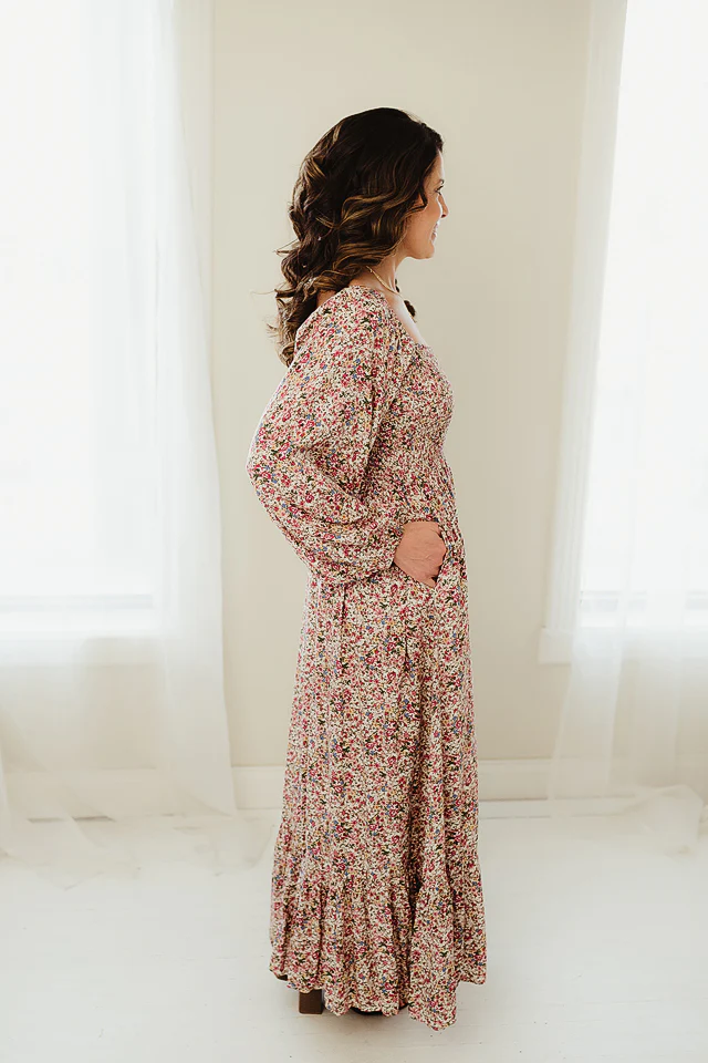 Vintage Charm Floral Maxi - Image 2