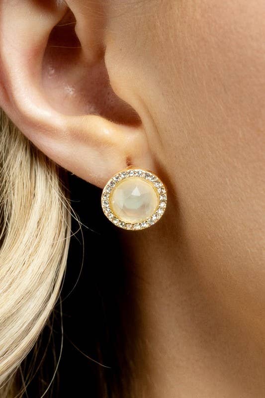 Round Rhinestone Studs - Image 2