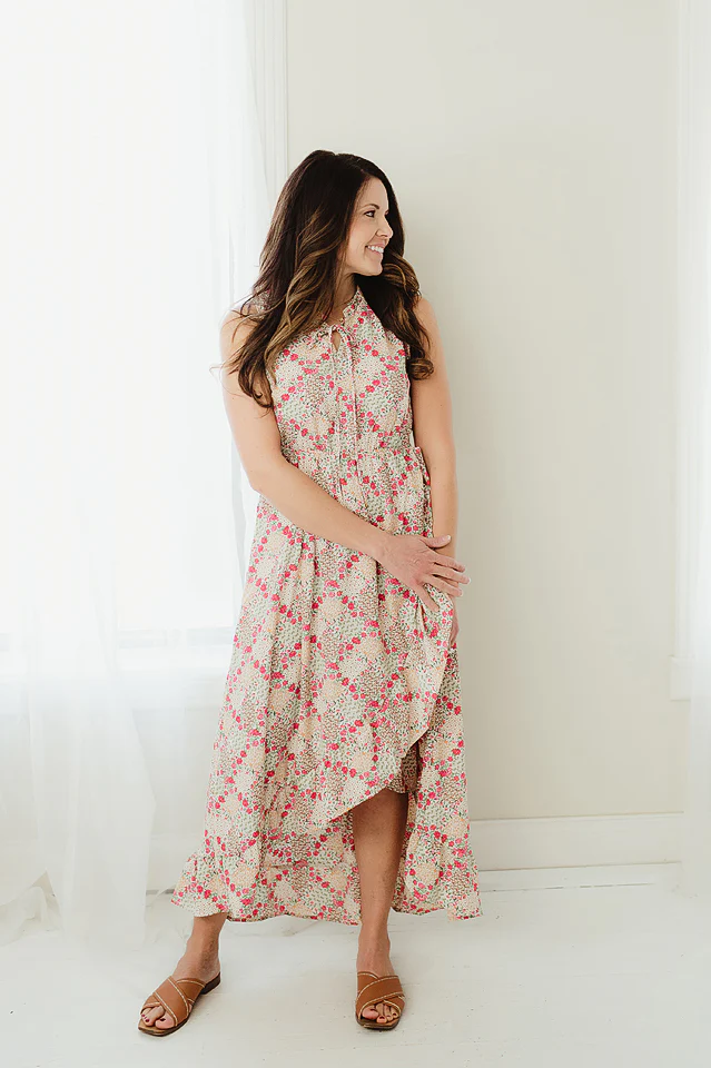 Ruffle Trim Sleeveless Maxi Dress - Image 2