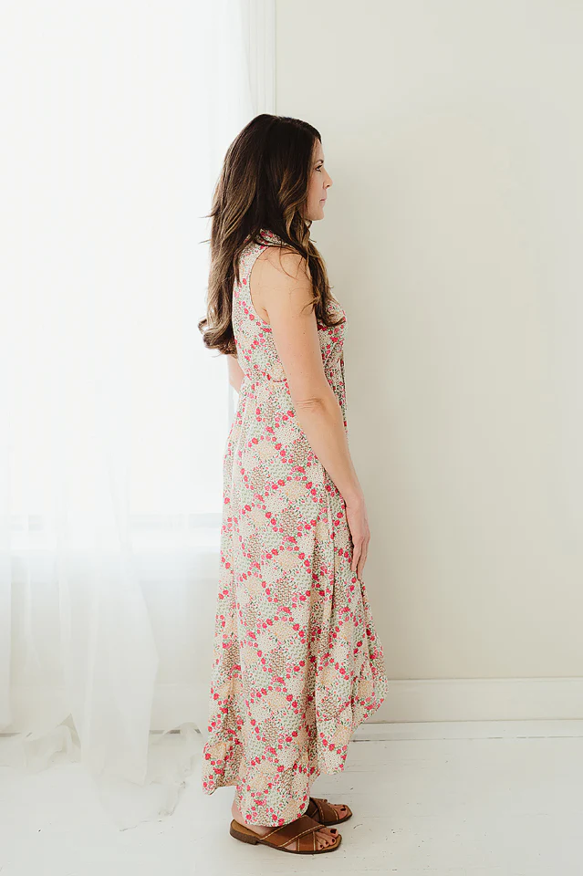 Ruffle Trim Sleeveless Maxi Dress - Image 3
