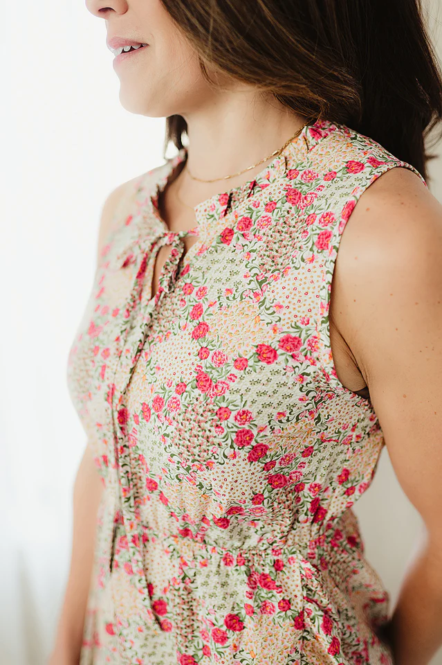 Ruffle Trim Sleeveless Maxi Dress - Image 5