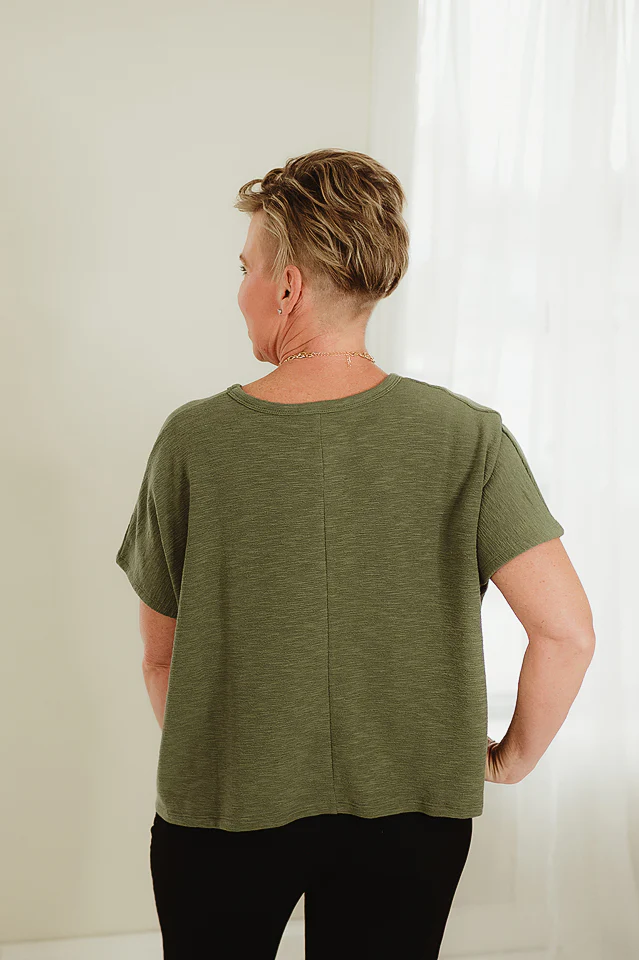 Light Olive Easy Day Tee - Image 3