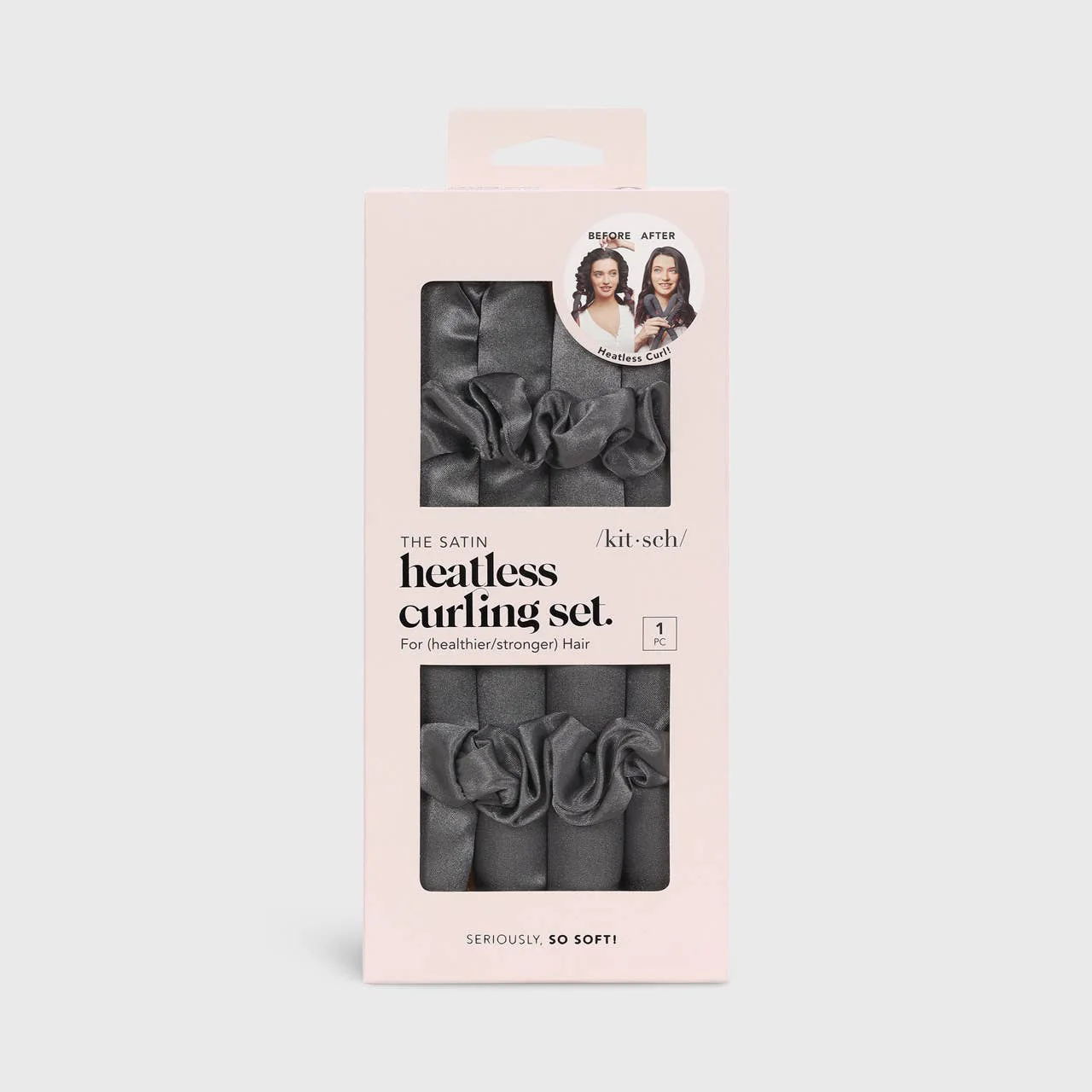 Satin Heatless Curling Set - Charcoal - Image 5