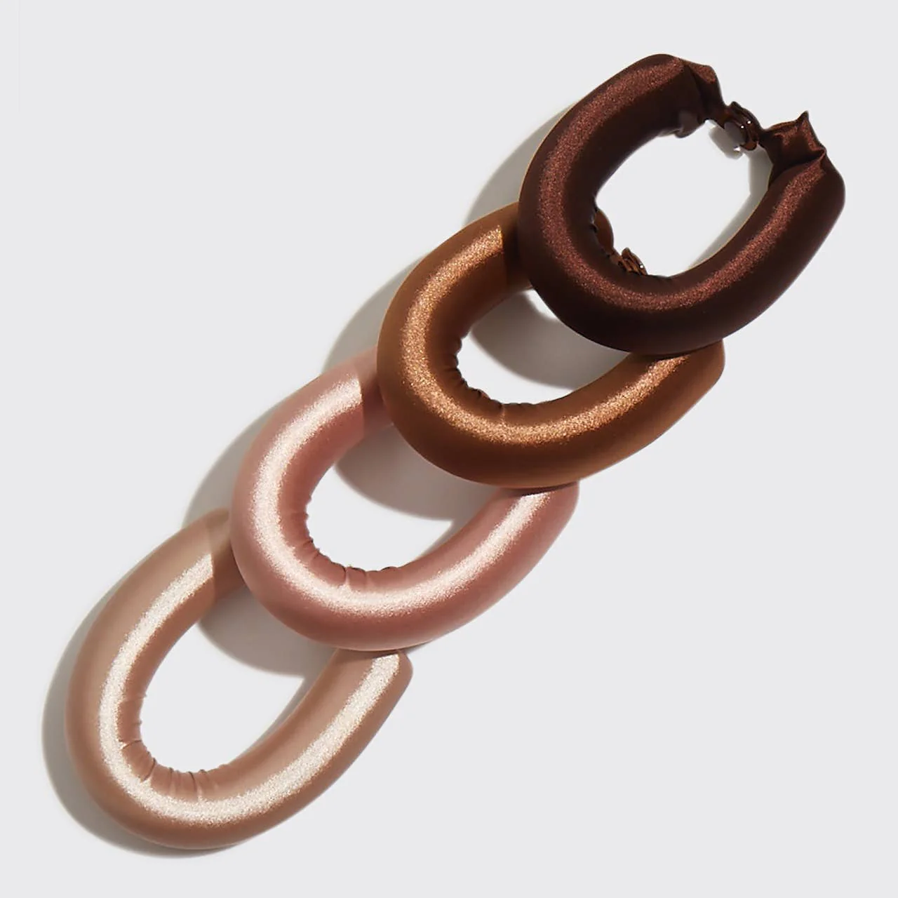 Satin Jumbo Flexi Rods - 4pc - Rosewood - Image 3