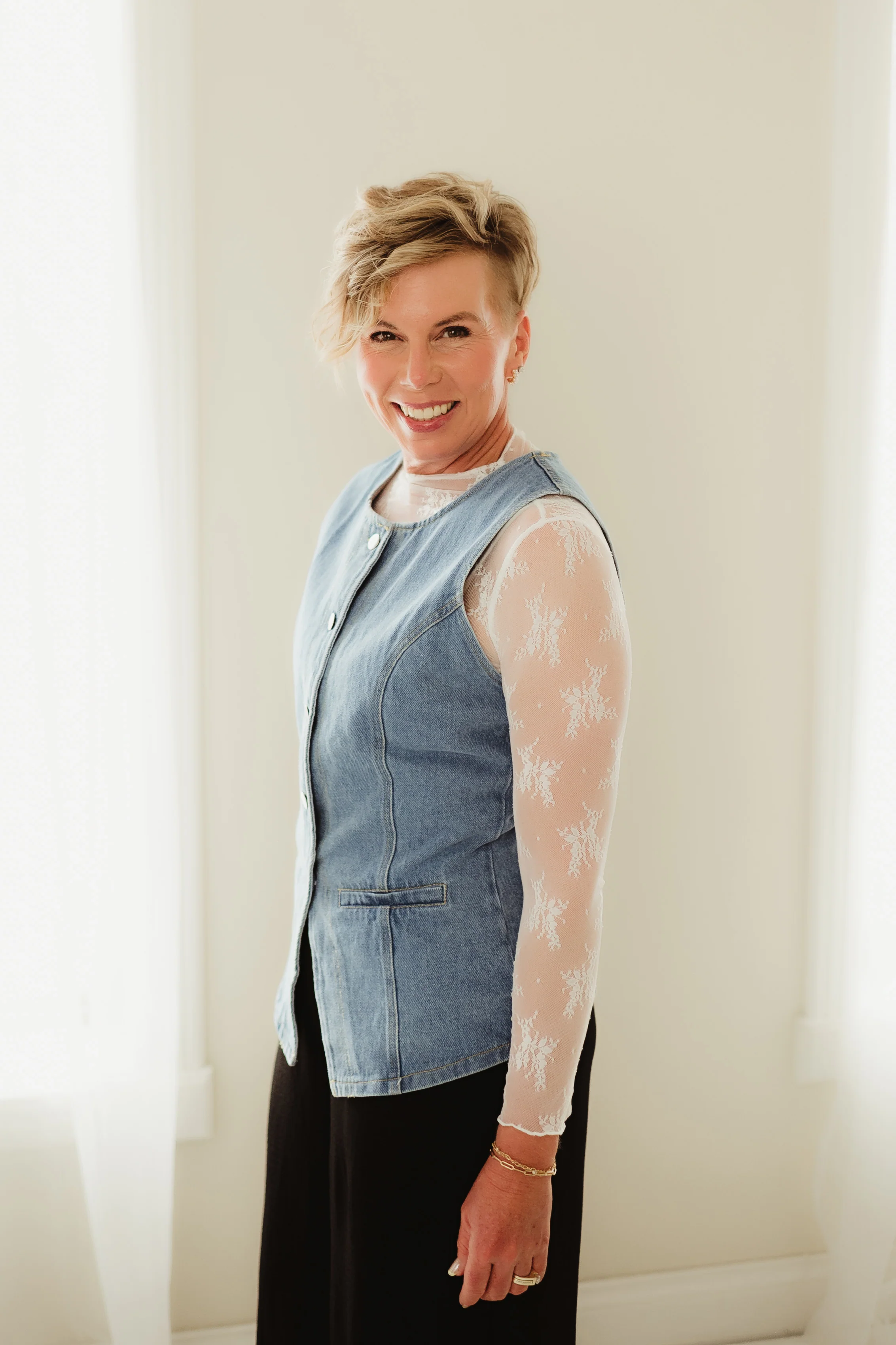 White Lace Layering Top - Image 5