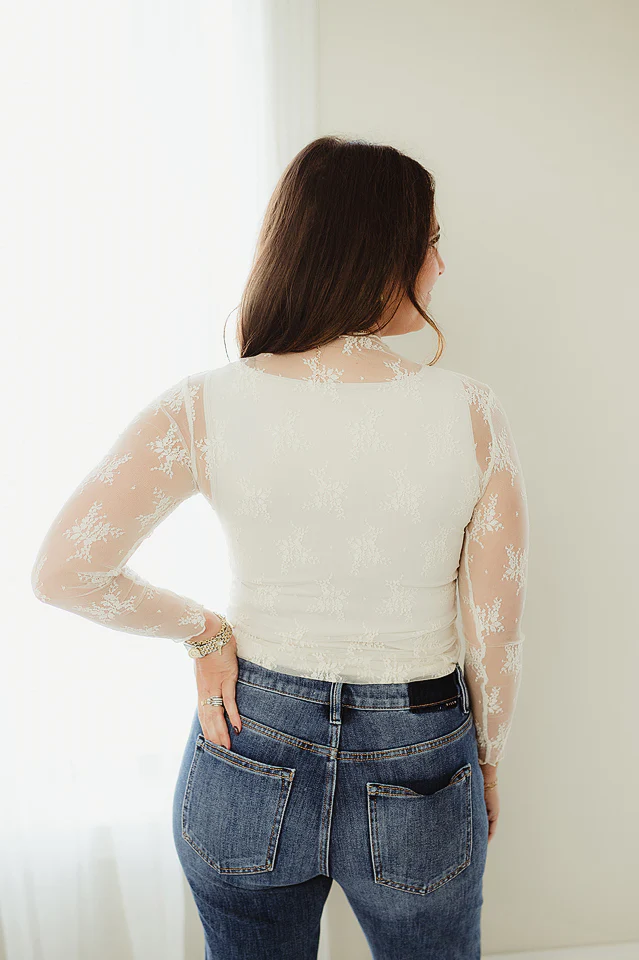 Sheer Lace Top - Image 8