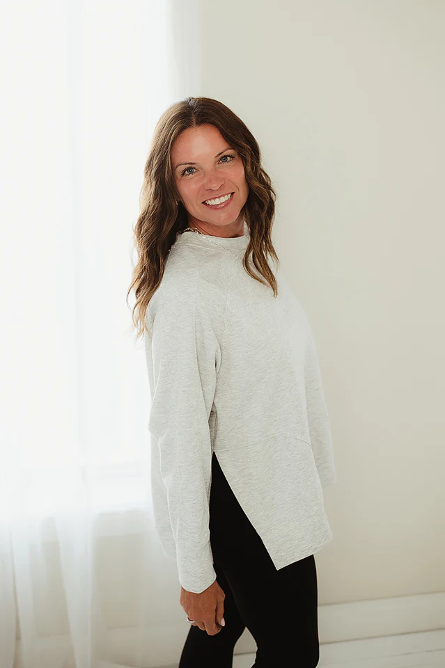 Side Slit Scuba Pullover {more colors available} - Image 10