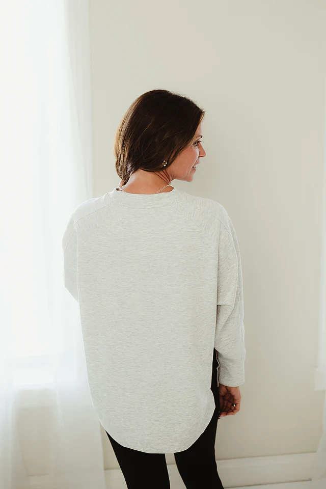 Side Slit Scuba Pullover {more colors available} - Image 11