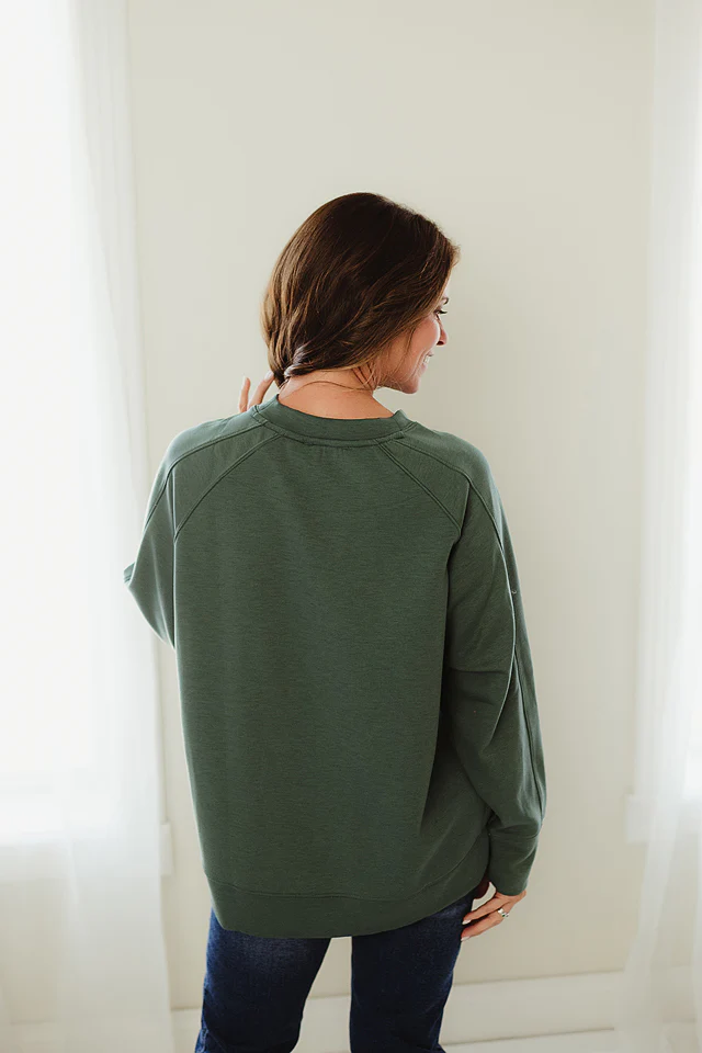 Side Slit Scuba Pullover {more colors available} - Image 15