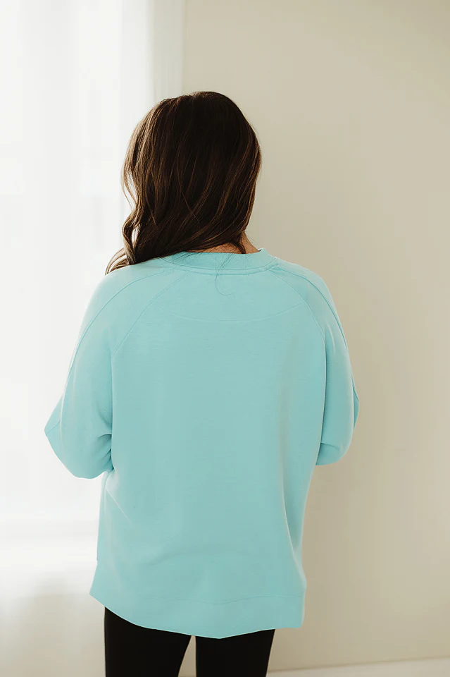 Side Slit Scuba Pullover {more colors available} - Image 3