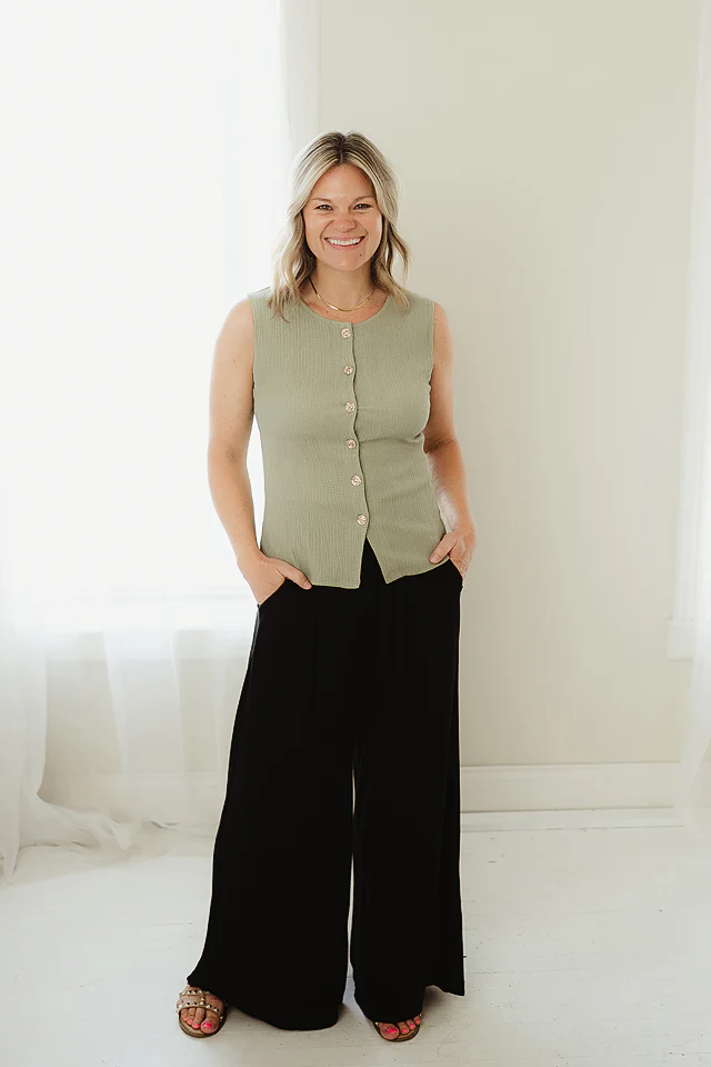 Sage Effortless Crew Vest - Image 2