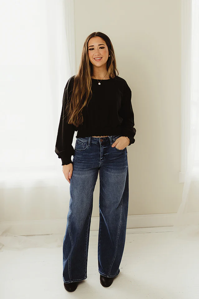 Soft Bloom Smocked Crop - Image 7