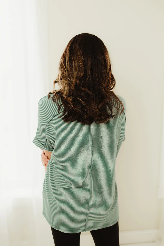 Jade Soft Edge Hi-Low Top - Image 5
