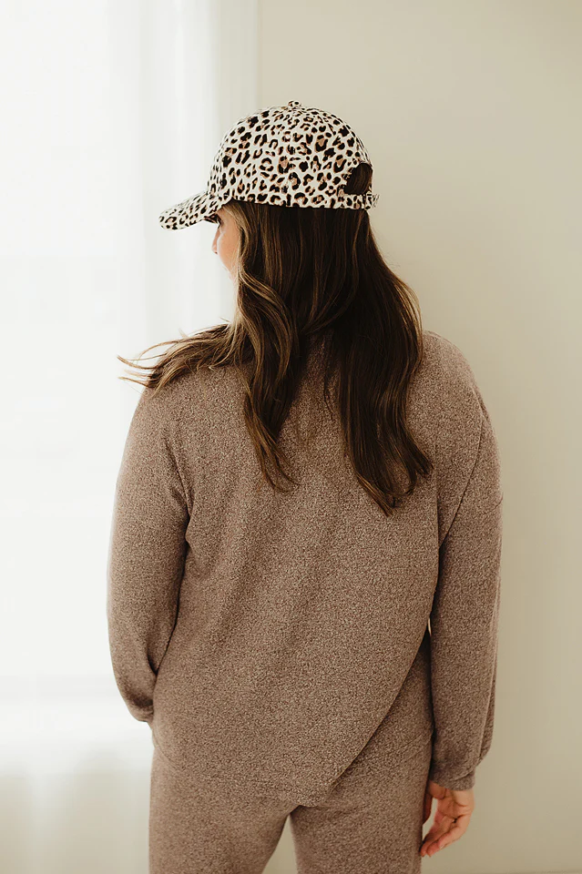Brown Soft Melange Lounge Set - Image 3