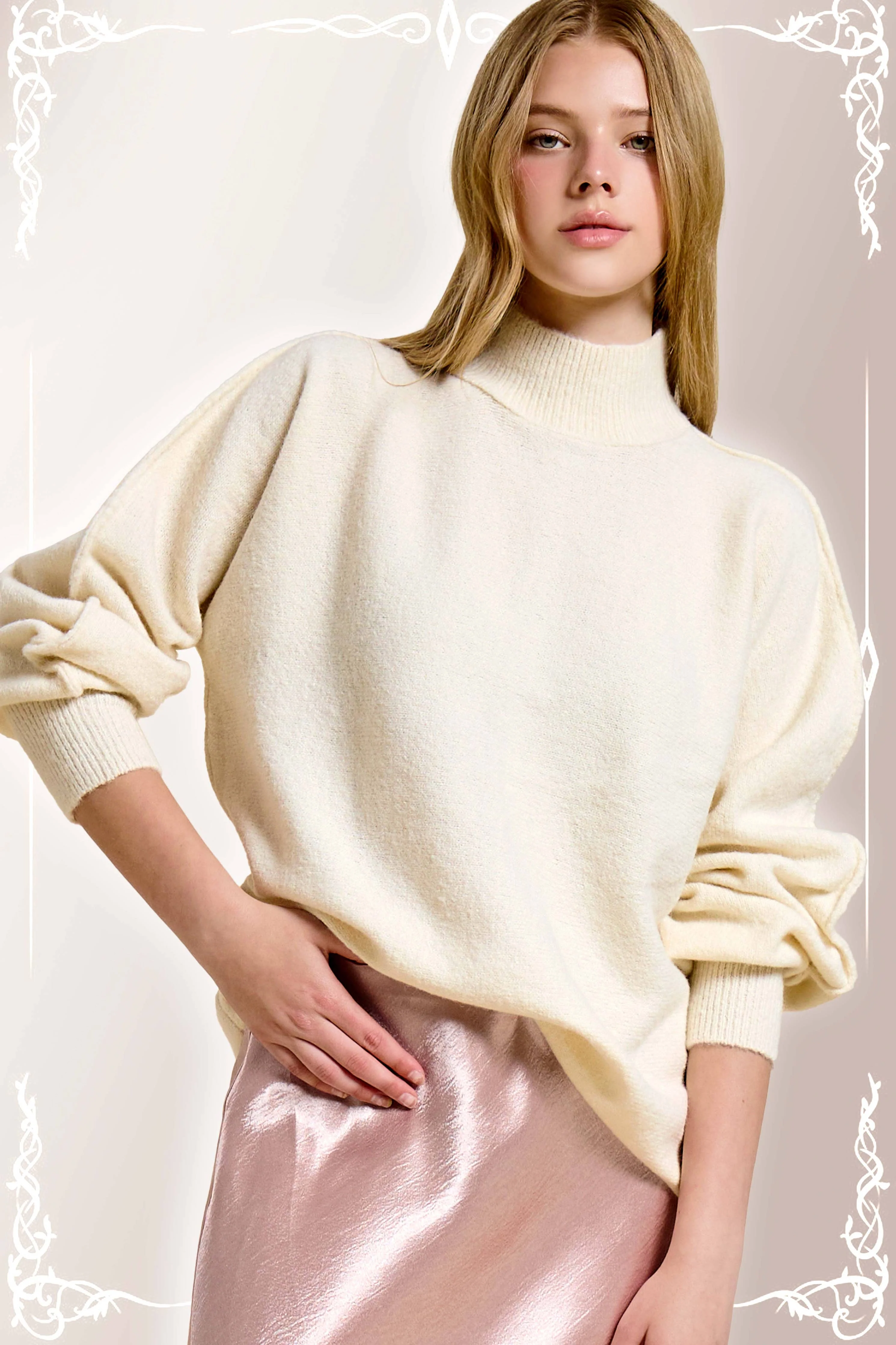Soft Structure Mock Neck - Image 2