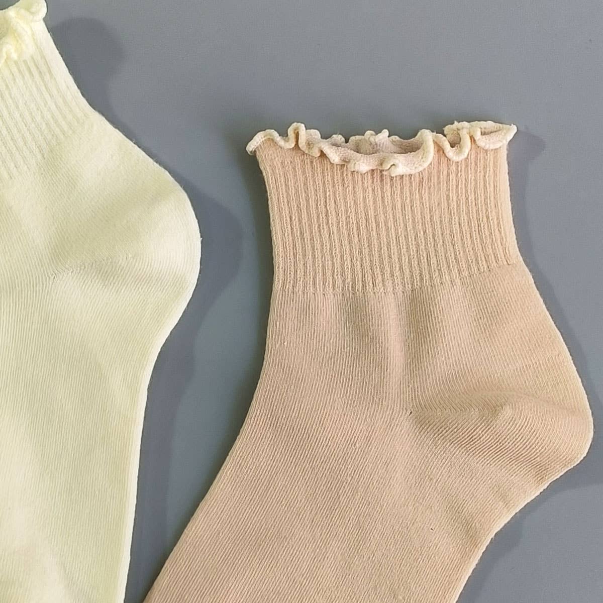 Solid Ruffle Socks - Image 14
