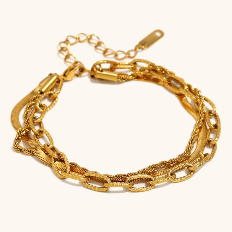 Stainless Layered Bracelet Set - Image 4