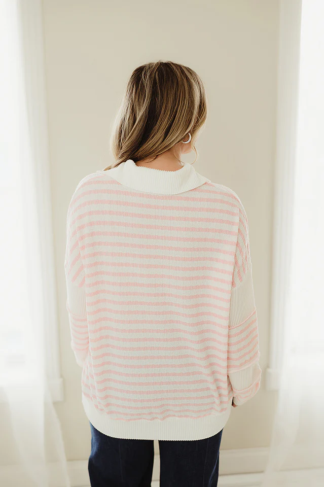 Studio Stripe Loose-Fit Top - Image 4