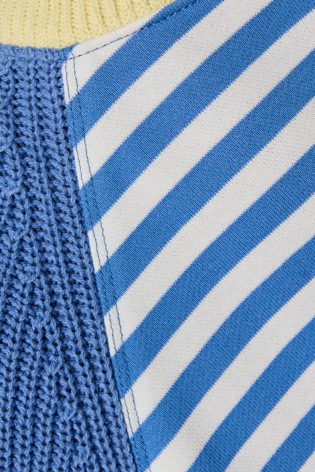 Blue & White Hybrid Stripe Knit - Image 5