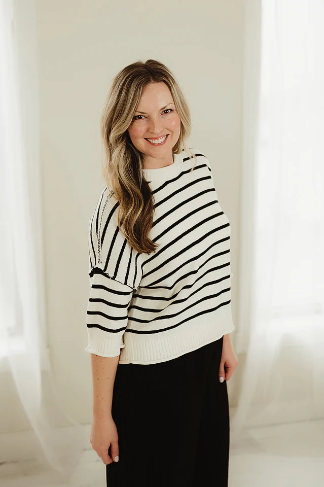 Black & White Boardwalk Pullover - Image 2