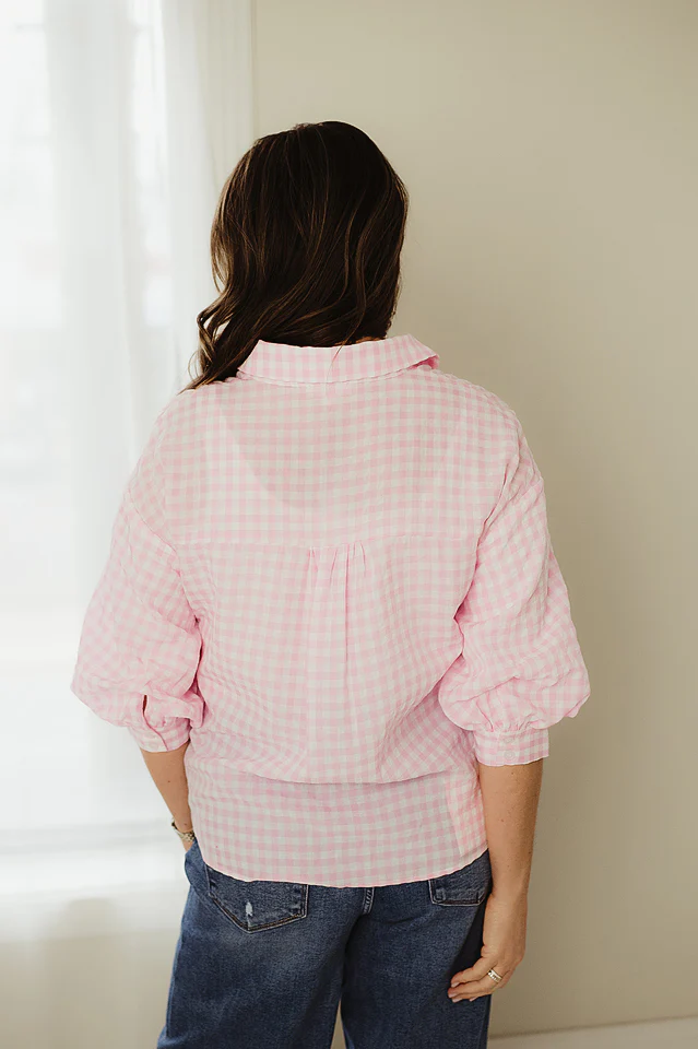 Sweet Gingham Charm {also available in blue} - Image 4