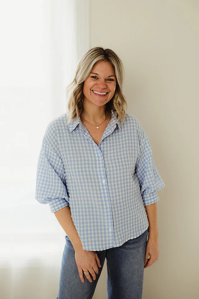 Sweet Gingham Charm {also available in blue} - Image 5