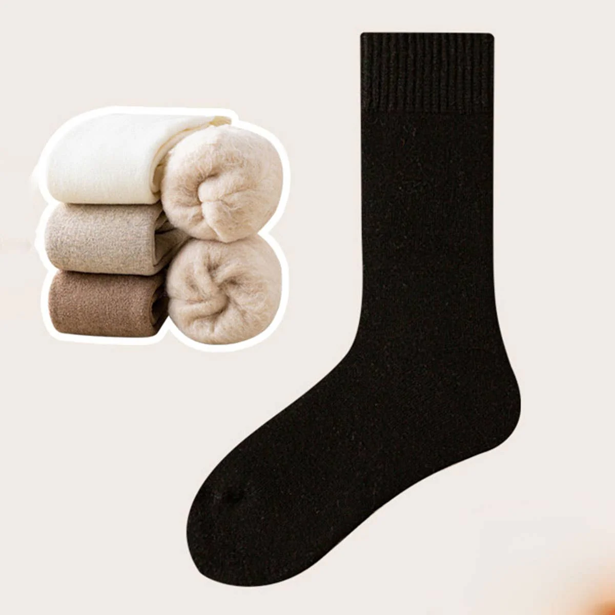 Thermal Fleece Crew Socks - Image 2