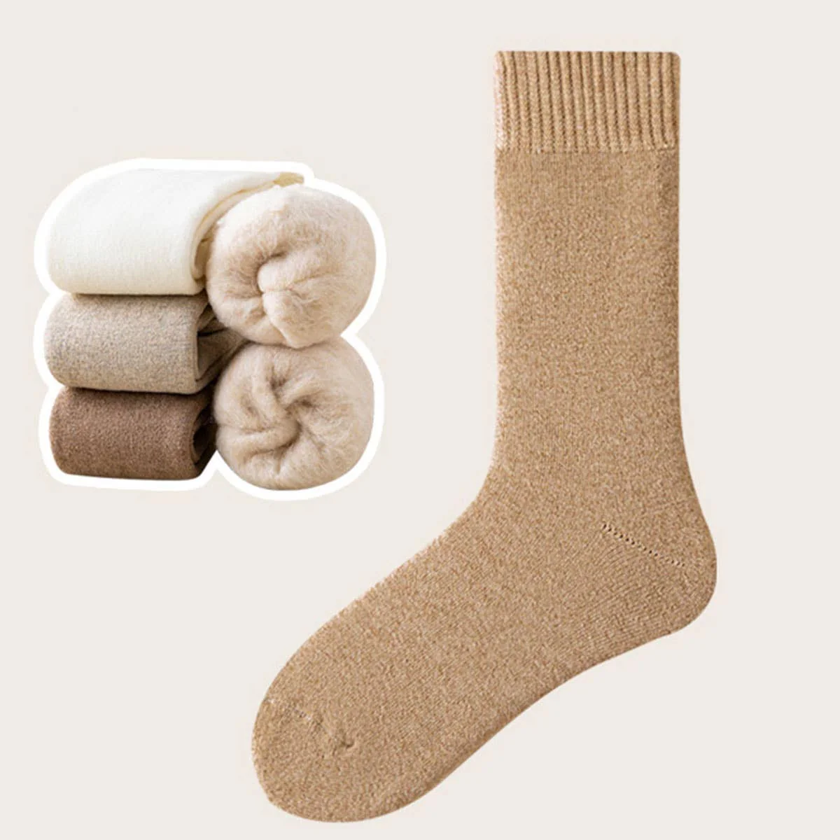 Thermal Fleece Crew Socks - Image 3