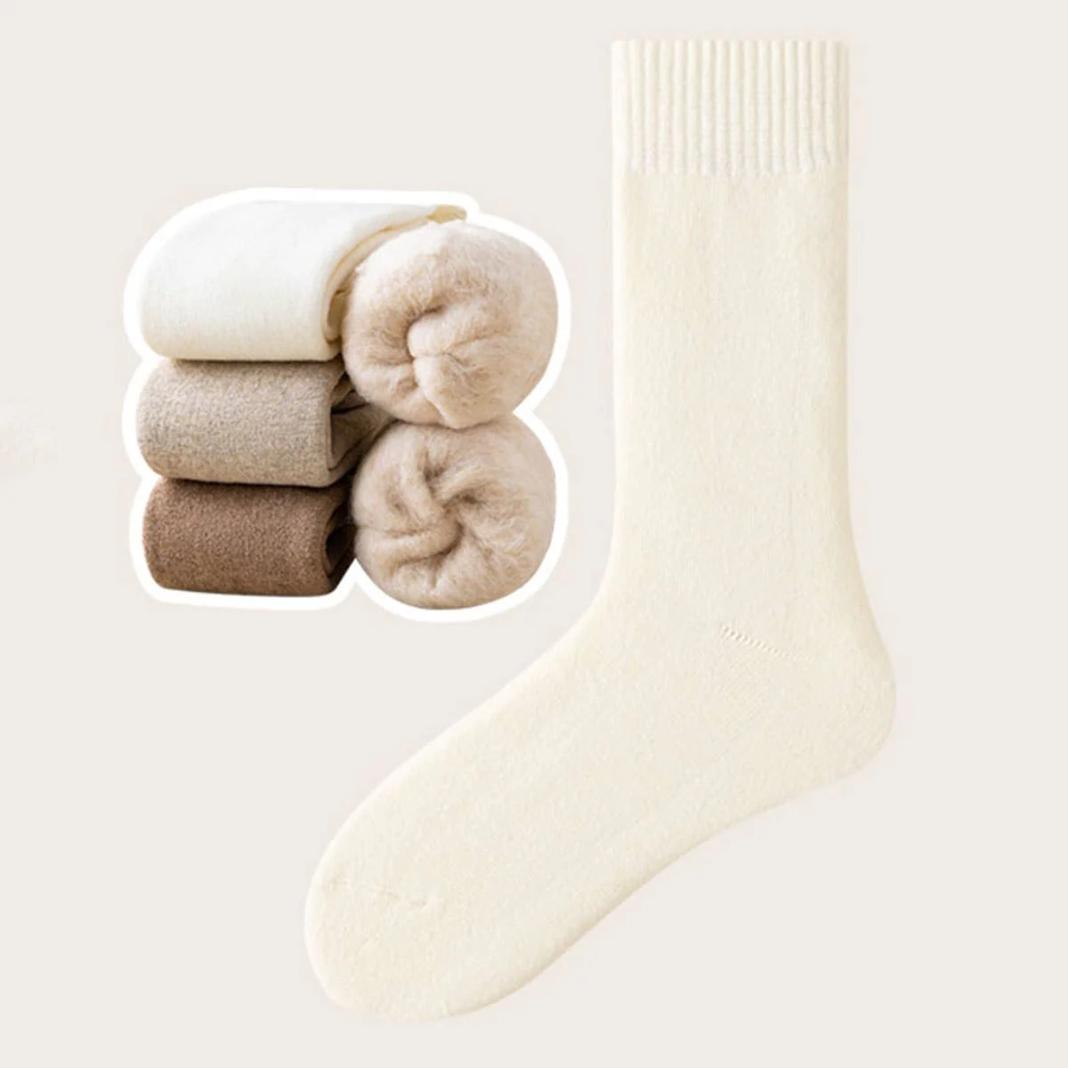 Thermal Fleece Crew Socks - Image 5