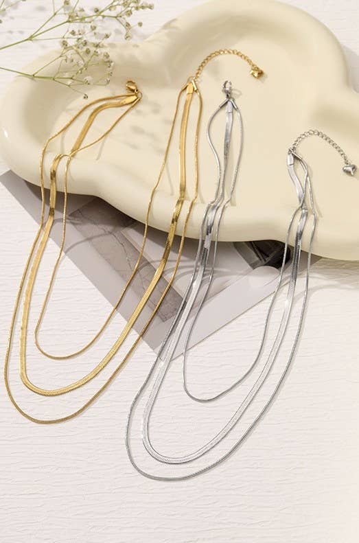 Titanium Layered Necklace - Image 4