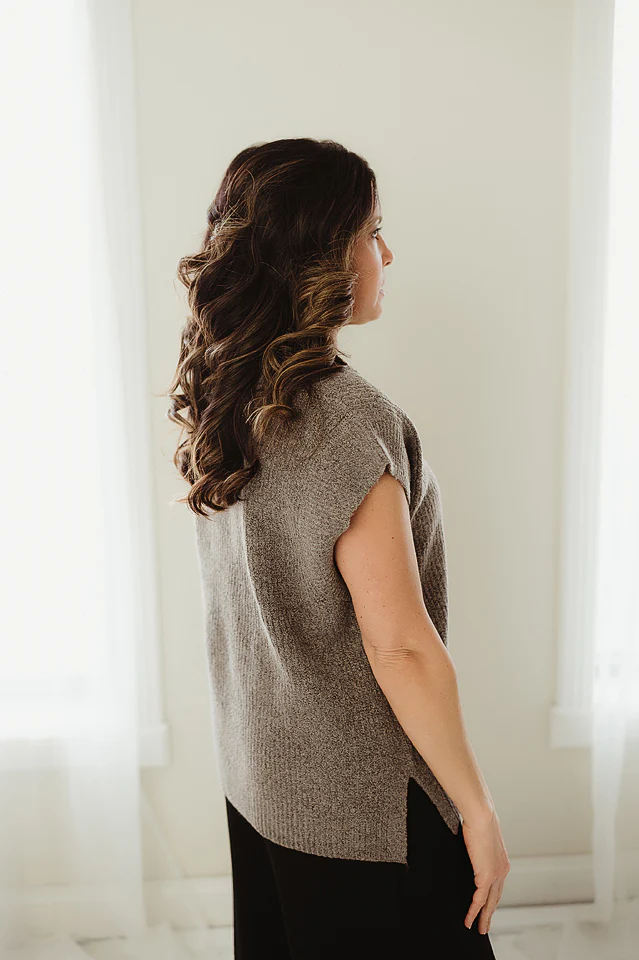 Mocha Everyday Layering Vest - Image 3