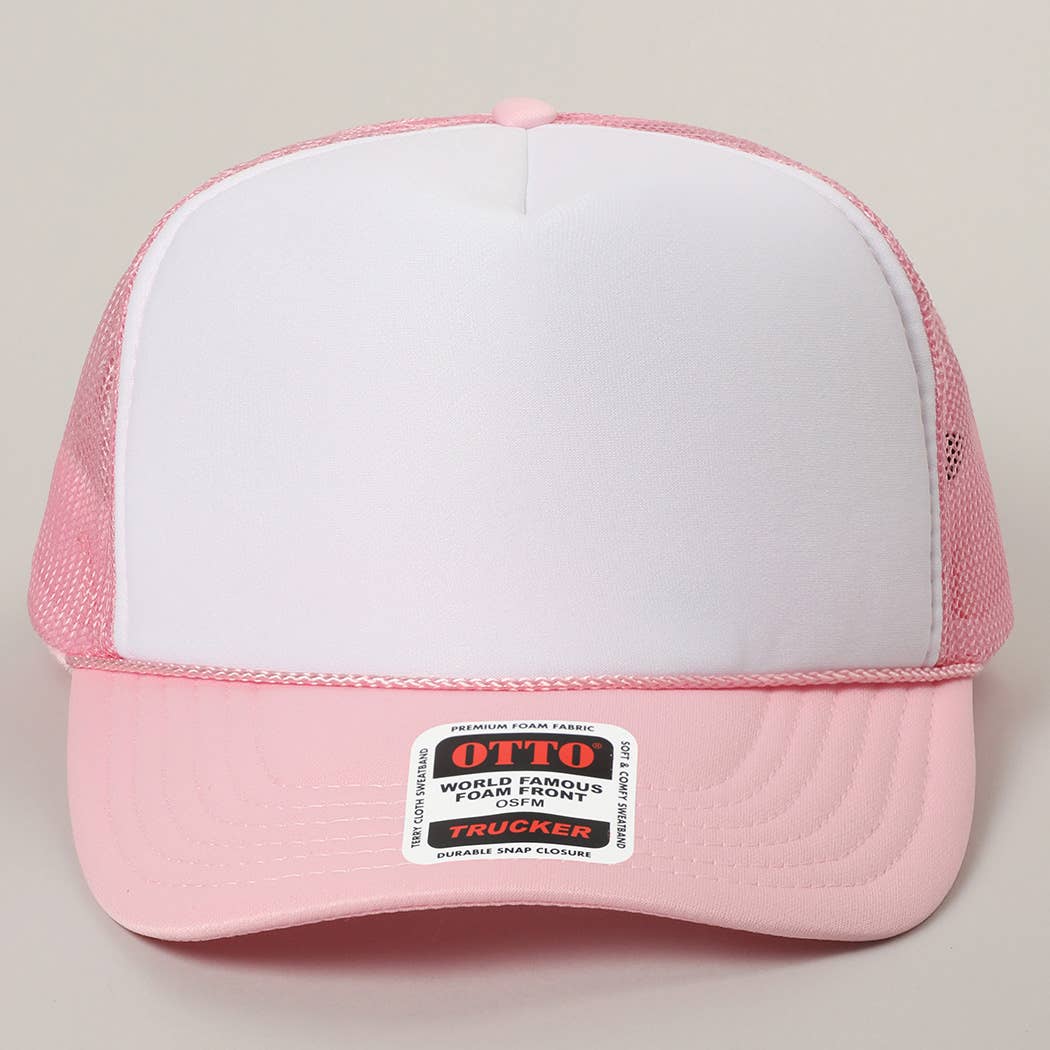 Pink & White Trucker Hat - Image 5