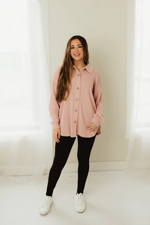 Urban Ribbed Button Down - Image 3