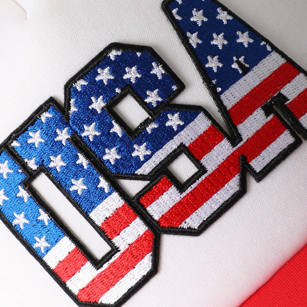 "USA" Flag Patch Trucker Hat - Image 3
