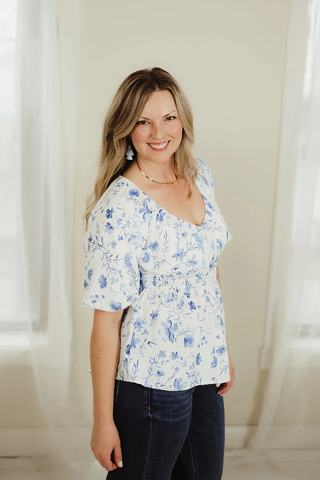 Sweet Meadow Babydoll Blouse - Image 3