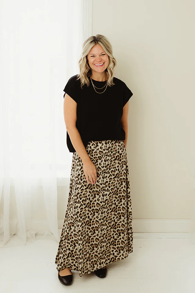 Verine Leopard Maxi Skirt - Image 2