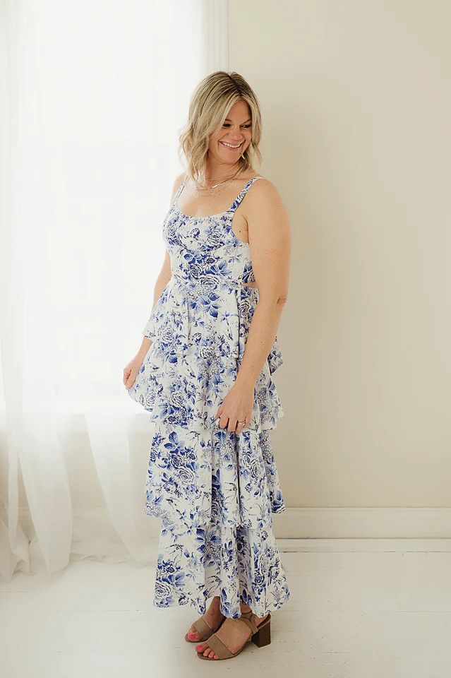 Rosette Ribbon Tiered Maxi - Image 2