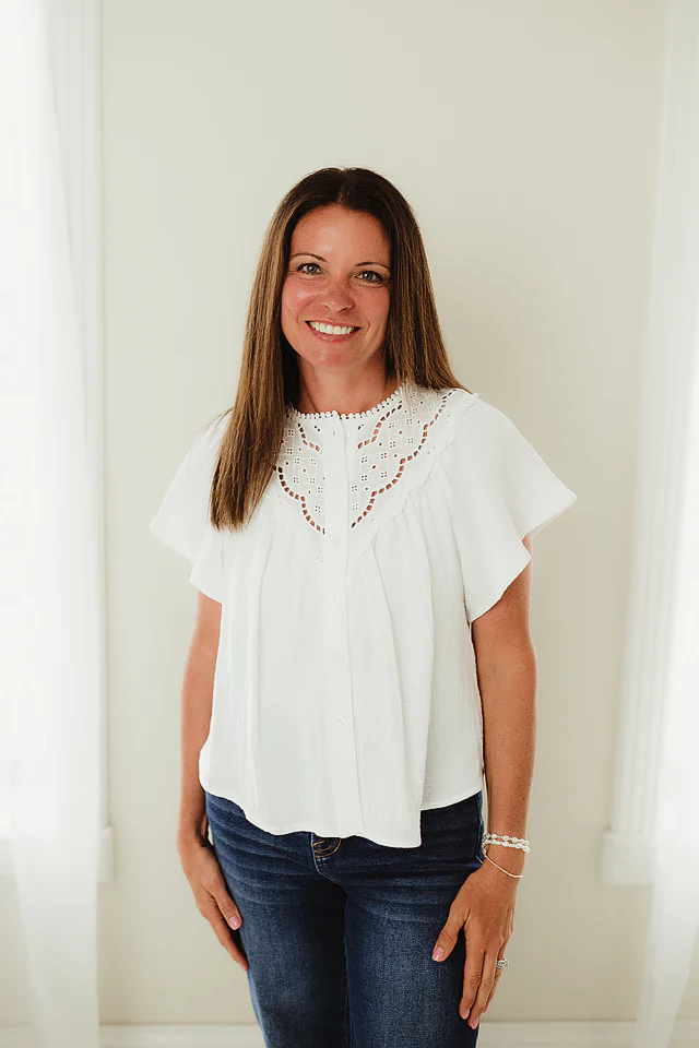 White Bloom Lace Top