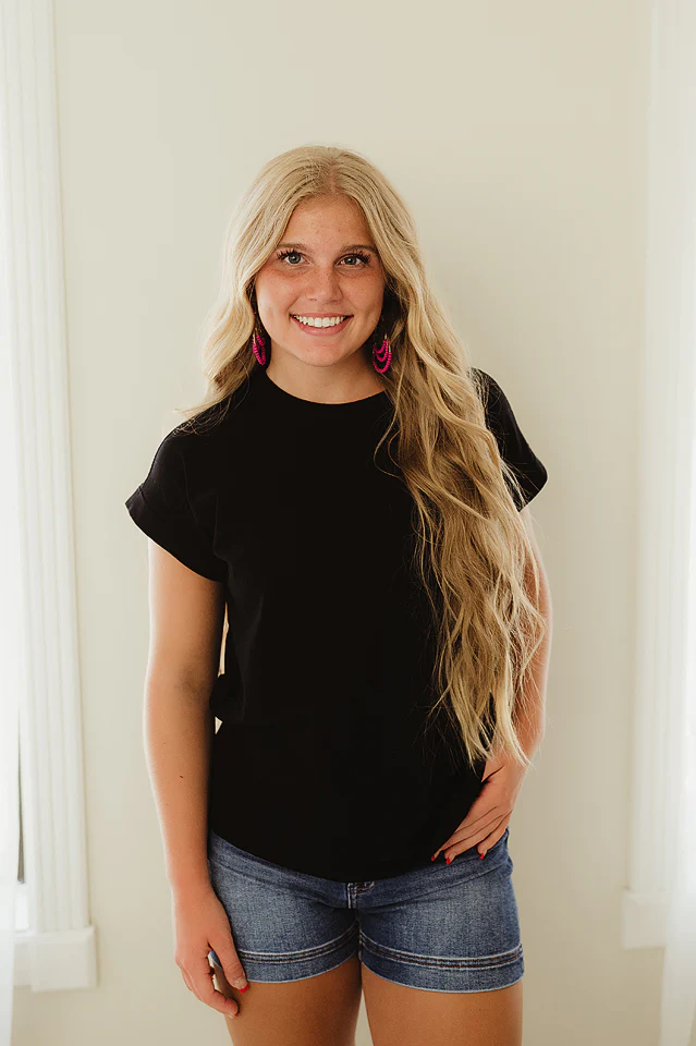 Black Folded Tee Sleeve - Image 2