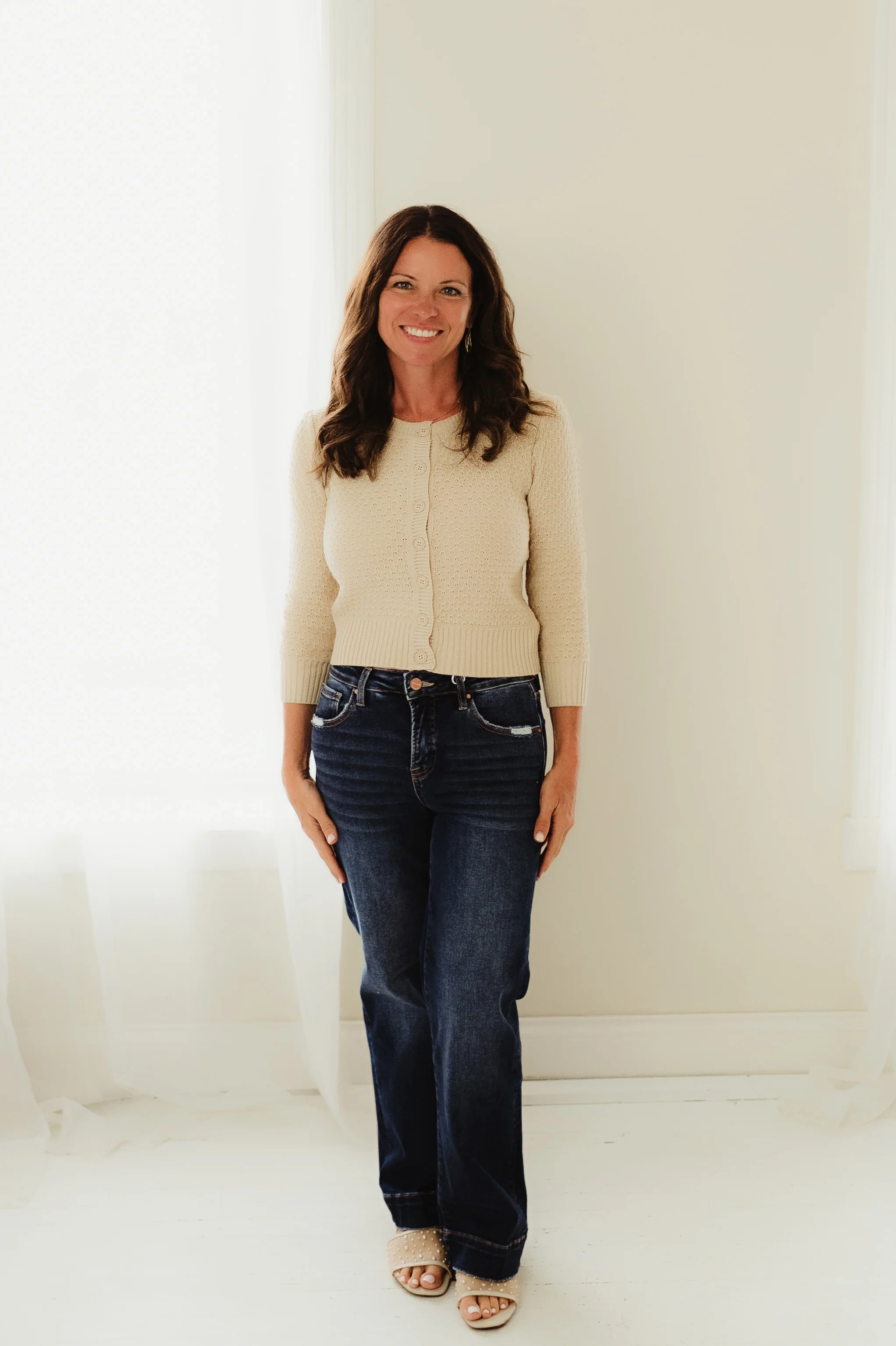 Taupe Sweetheart Cardigan - Image 2