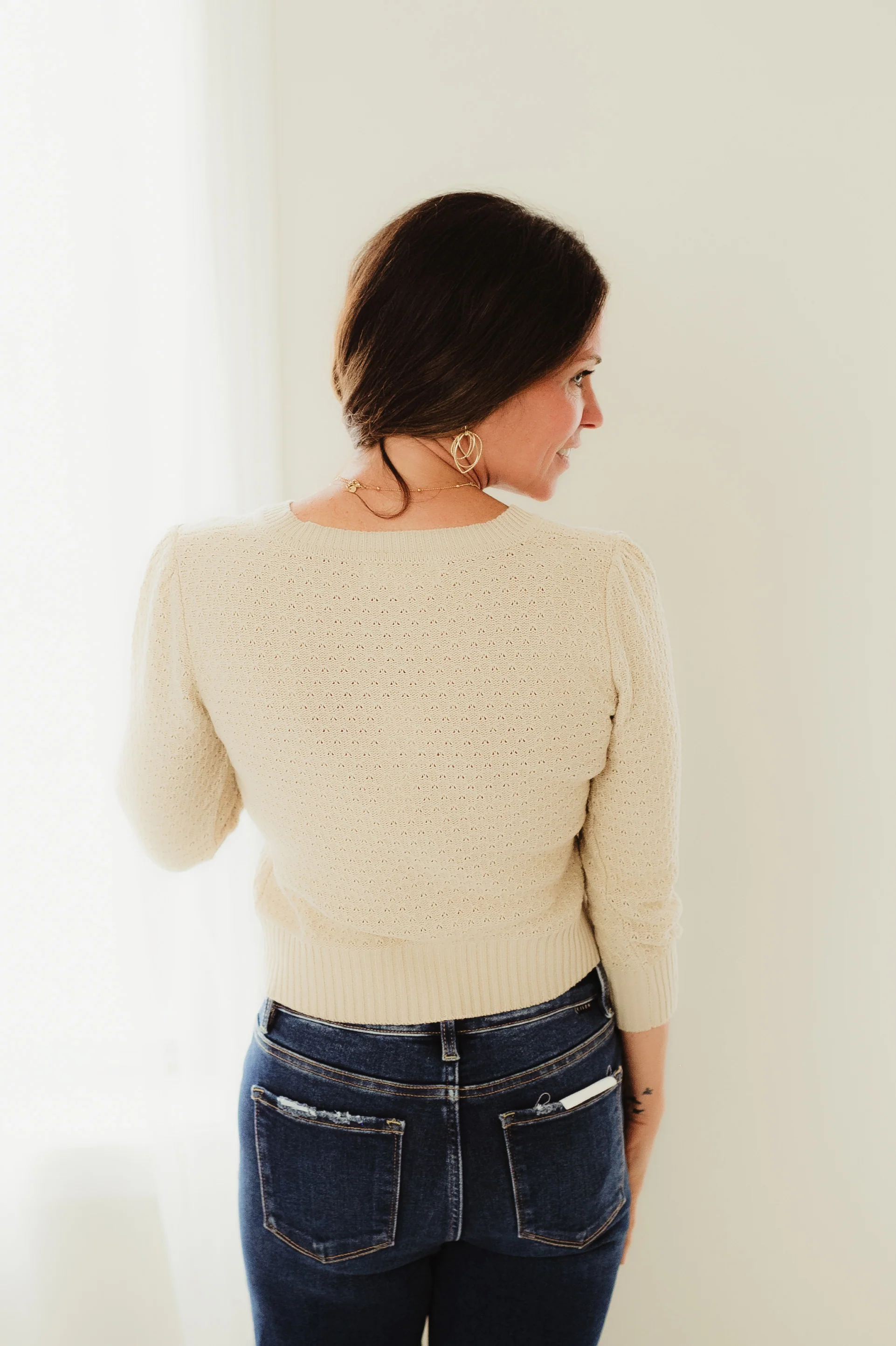 Taupe Sweetheart Cardigan - Image 4