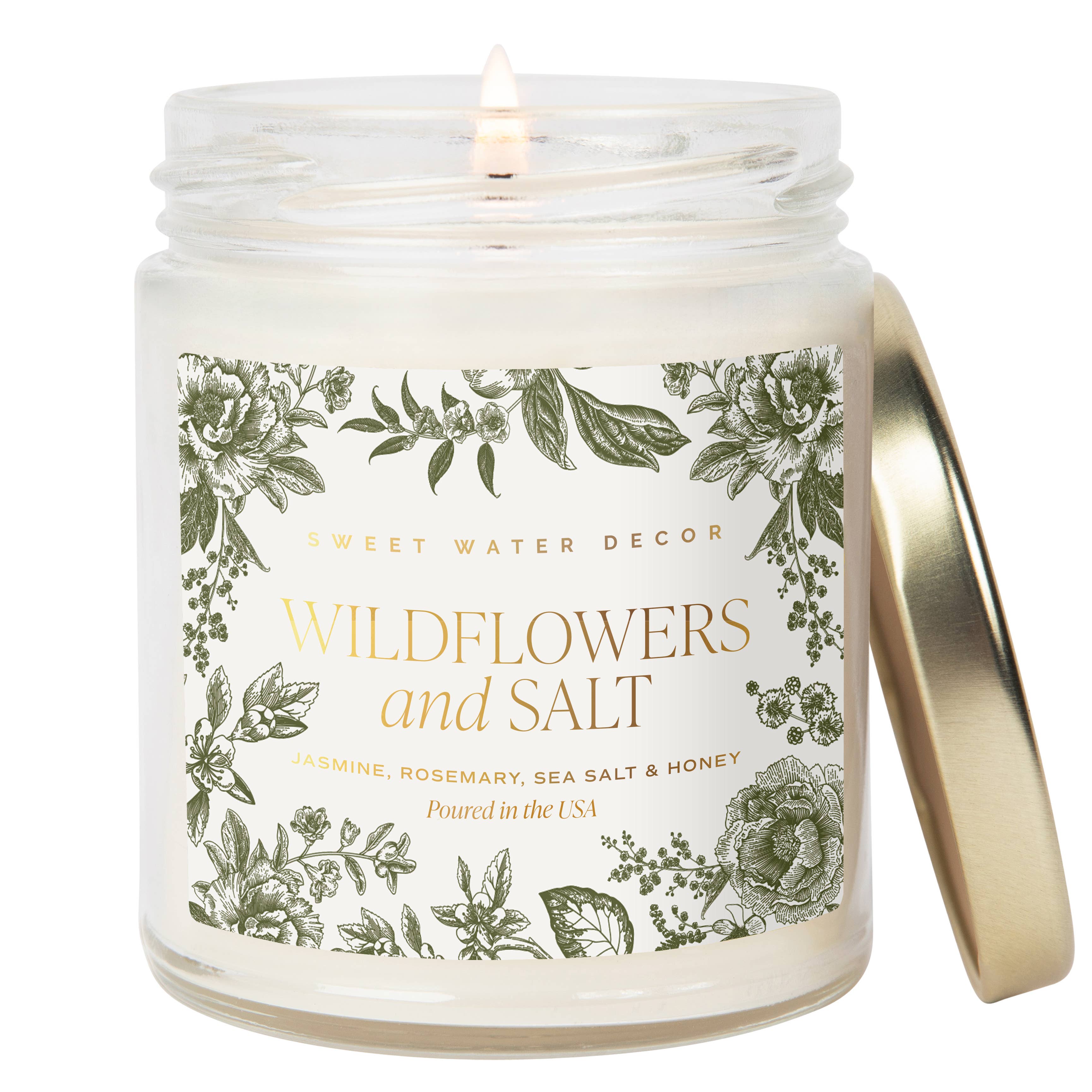 Wildflowers & Sea Salt Soy Candle - Image 3