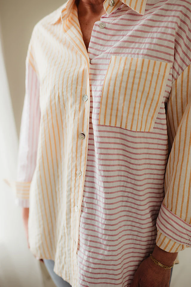 Daydream Stripe Contrast Top - Image 5