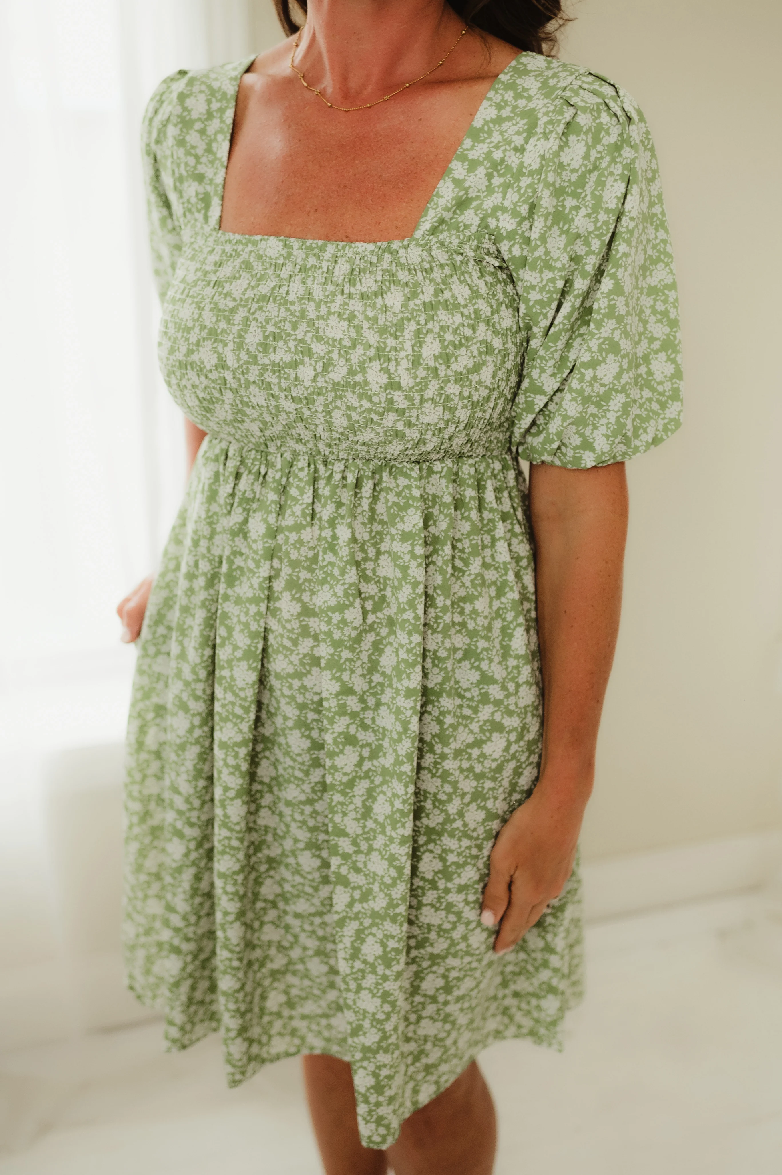 Sage Sun Kissed Daisy Dress - Image 4