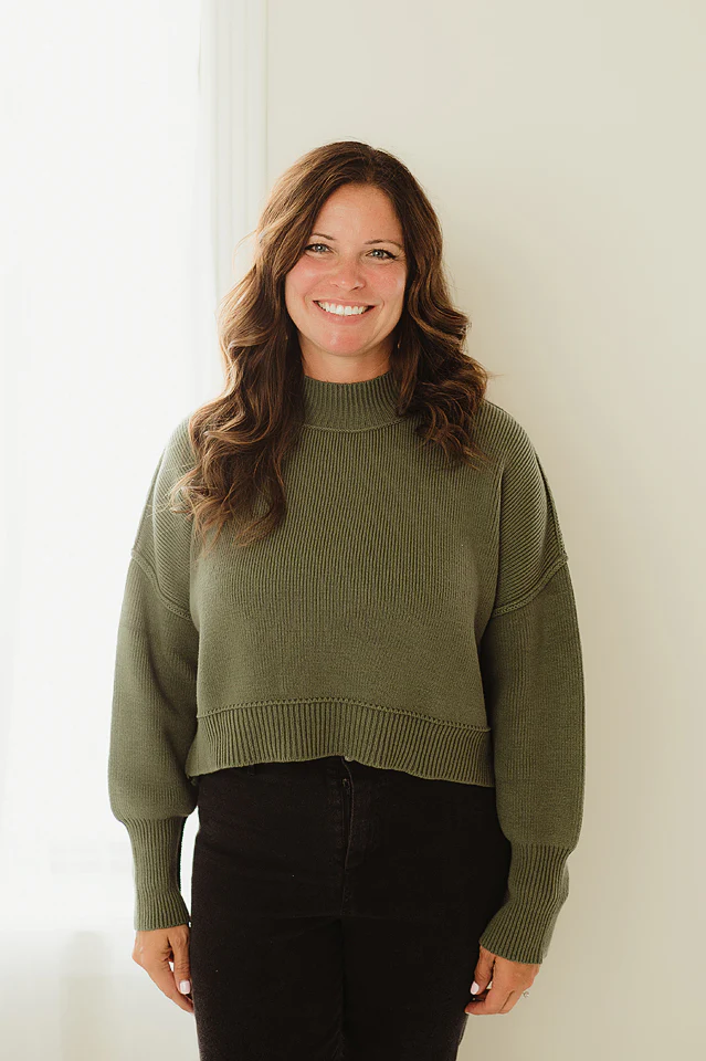 Oversized Cropped Sweater {more colors available} - Image 24